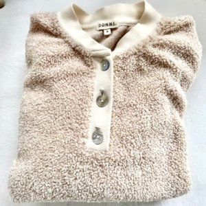 Donni Sherpa Henley Sweatshirt